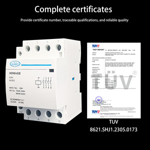 Handele HDH8-63E 40A 63A 2NO 4ขั้ว32A 500V Modular 3-Phase ac/dc CONTACTOR 50/60Hz DIN RAIL - Product Image 5