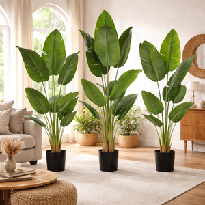 Bonsái de Plátano Artificial al por Mayor, Árbol de Plátano Artificial para Decoración, Plantas Artificiales de Viaje para Oficina, Hojas de Plástico, Decoración Falsa para el Hogar - Product Image 6