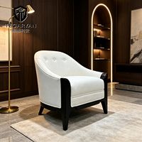 Fauteuil en cuir de luxe moderne, style américain, fauteuil individuel, design pour salon, fauteuil de détente, meubles