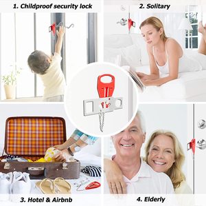 All'ingrosso ultime serrature di sicurezza del <span class=keywords><strong>lucchetto</strong></span> antifurto della serratura di sicurezza della <span class=keywords><strong>porta</strong></span> portatile - Product Image 6