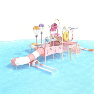 Parco Acquatico in Acciaio Inossidabile con Scivolo in Vetroresina per Piscina - Product Image 4