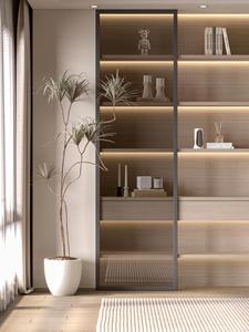 Bibliothèque Modulaire Moderne Personnalisable en Bois et Métal, Écologique, 5 <span class=keywords><strong>Étagère</strong></span>s, Hauteur Réglable pour Maison, Bureau, Salon – Design Élégant - Product Image 3