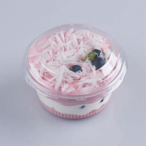 aliments froids, légumes, fruits, salade, <span class=keywords><strong>yaourt</strong></span>, <span class=keywords><strong>Cupcake</strong></span>, gobelets à Dessert en plastique Pet transparent avec couvercle - Product Image 4