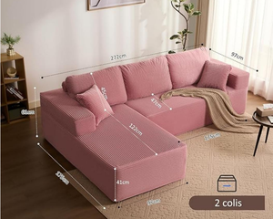 Sofá Modular Seccional de Tela Comprimido al Vacío para Sala de Estar - ¡Gran Venta de Fábrica! - Product Image 3