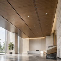 Profilé de plafond suspendu en aluminium linéaire moderne à clipser, avec design 3D pour les bureaux et les centres commerciaux