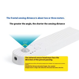 5V COB <strong>LED</strong> RGB Smart <strong>Strip</strong> Lights Self-Adhesive USB Charging <strong>Motion</strong> <strong>Sensor</strong> White PCB Plug-in Battery Box No Wiring Required - Product Image 3