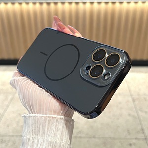 AG Frosted Anti-caída magnética cubierta completa protectora de silicona PC funda de teléfono para <span class=keywords><strong>iPhone</strong></span> 11 <span class=keywords><strong>12</strong></span> 13 14 15 16 Pro Max Plus - Product Image 5