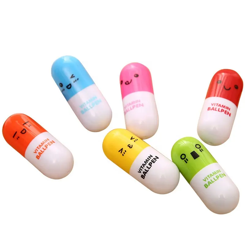 Zeamor-cápsula de plástico para pastillas, bolígrafo de vitamina