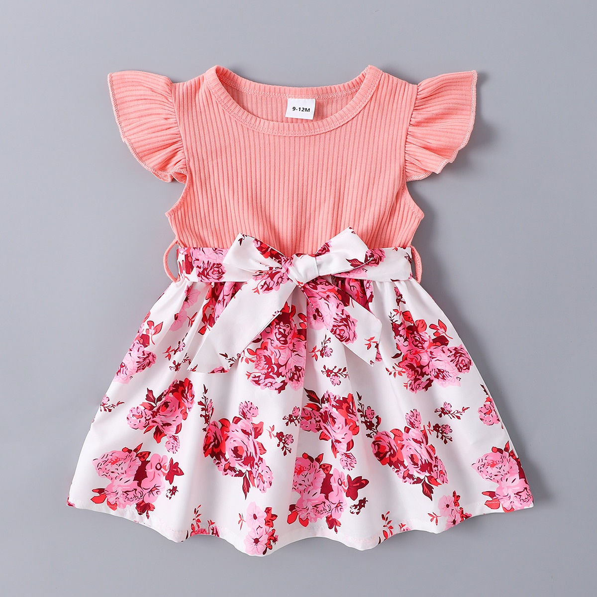 princess dress 6 9 months Gelikeya Easter Dress for Baby Girl 6-9 Months Cute Bowknot Design Summer Princess Dress Puff Short Sleeve Casual Dress(Toddlers, Z09-Green, 12-18 Months)
