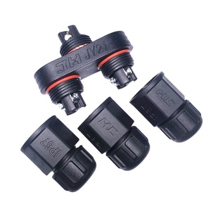Connecteur de câble extérieur <span class=keywords><strong>professionnel</strong></span> 3 broches IP68 étanche en nylon 66 avec terminaison à souder pour applications électriques 25A (vente en gros) - Product Image 3