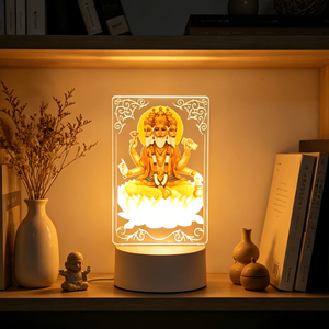 Nouvelle Lampe de Table 2025 en ABS, Décoration Intérieure, Dieux Hindous Vishnu Shiva Brahma Lakshmi, Nouveauté Indienne, Alimentation Secteur - Product Image 6