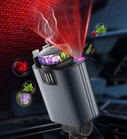 Chargeur de voiture avec câble d'extension, charge rapide PD, chargeur de téléphone avec vaporisateur d'aromathérapie, lampe d'ambiance