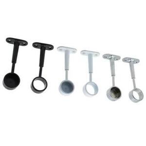 Produit de matériel de support de tube chromé modèle fermé de 25 mm - Product Image 1