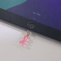 Bouchon anti-poussière transparent pour téléphone et tablette, adapté aux ports de charge Apple Type-C et Android, bouchon créatif pour trou de téléphone DIY