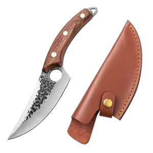 Couteau de <span class=keywords><strong>cuisine</strong></span> pliant en acier inoxydable forgé à la main avec un couteau de poche à manche droit pour une utilisation dans la <span class=keywords><strong>cuisine</strong></span> de l'abattoir - Product Image 1