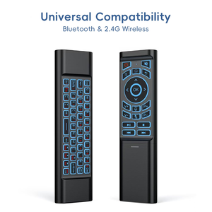 Mini <span class=keywords><strong>Control</strong></span> Remoto Air Mouse con Teclado, Retroiluminación de 7 Colores, 2.4G, Batería AAA, <span class=keywords><strong>Control</strong></span> Remoto M3 de Modo Dual, Botones de Presión Ligera - Product Image 4