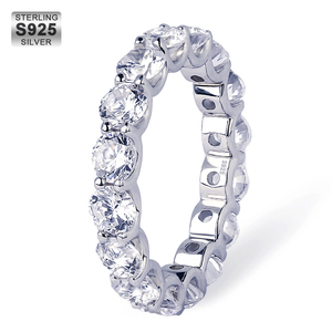 Real S925 plata CZ chapado en oro <span class=keywords><strong>anillo</strong></span> de sello joyería piedra preciosa niñas mujeres Zirconia 925 <span class=keywords><strong>anillo</strong></span> de plata esterlina para Mujeres Hombres - Product Image 2