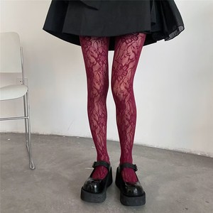 FF4114 mujeres gótico Punk encaje <span class=keywords><strong>medias</strong></span> transparentes malla fina pantimedias Lencería <span class=keywords><strong>medias</strong></span> pantalones hueco Floral encaje <span class=keywords><strong>medias</strong></span> para mujeres - Product Image 6