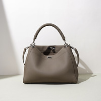 Nouveau Sac à Main Bandoulière Carré Grande Capacité en Cuir Véritable Haut de Gamme pour Femme avec Coutures Verrouillables