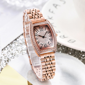 นาฬิกาควอตซ์สายเหล็กทรงกระบอกหน้าปัดลายดวงดาว ของขวัญวันหยุดที่สมบูรณ์แบบสำหรับผู้หญิง - Product Image 5