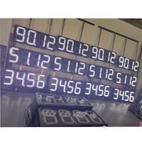 Offre Spéciale 88.88 stations service blanches d'écran d'affichage à LED de Digital imperméabilisent les signes menés rouges de prix du gaz de publicité extérieure IP65