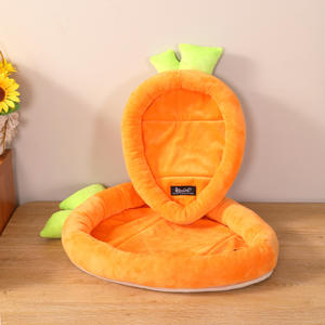 햄스터 둥지 따뜻한 면 소재 조립형 당근 모양 글라이더 황금햄스터 아늑한 잠자리 토끼 쥐 소형 애완동물 겨울 용품 - Product Image 2