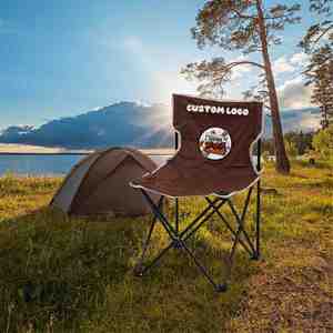 Chaise pliante de plage personnalisée pour l'extérieur, chaise de camping pliable, chaise de camping double pliable - Product Image 1