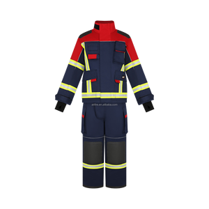 EN469消防スーツ構造消防士制服ISO認定NOMEXアラミドターンアウトギア耐火防護服 - Product Image 2