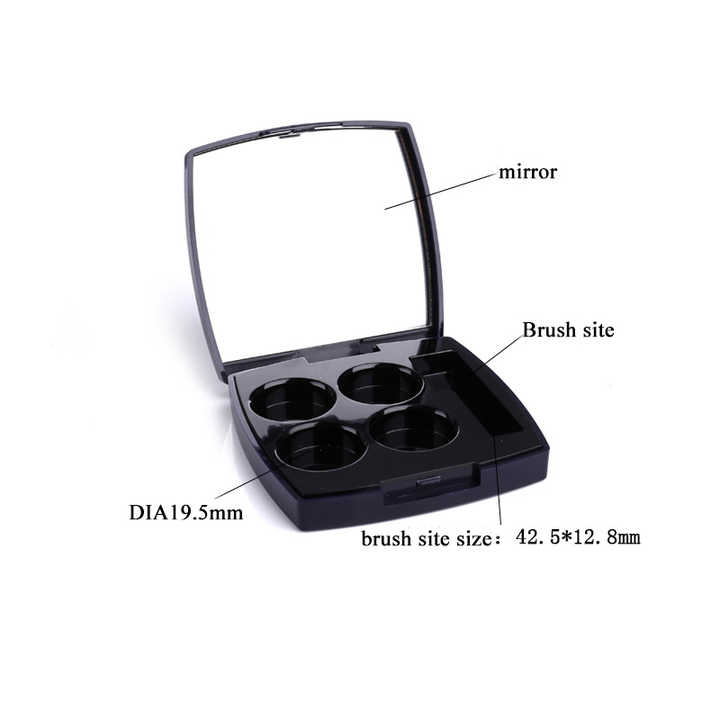 Square Flip Cap 4colors Eyeshadow Palette Custom case with Mirror ...