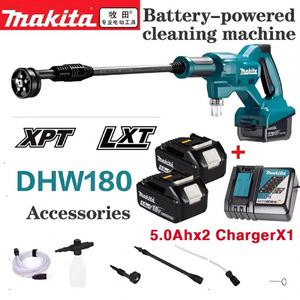 Nettoyeur haute pression <span class=keywords><strong>Makita</strong></span> DHW180 <span class=keywords><strong>18V</strong></span> à batterie, pistolet à eau haute pression 5 modes, nettoyeur de voiture portable pour la maison et le jardin, ensemble de pistolets à eau haute pression - Product Image 1