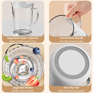 2026 Professional Stainless Steel Blades Mini Juicer <b>Portable</b> USB Rechargeable Electric <b>Blender</b> for Home Student Travel - Product Image 3