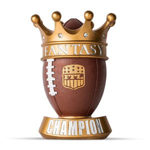 Trofeo permanente di <span class=keywords><strong>fantacalcio</strong></span>-corona d'oro vincitori del campionato di calcio trofeo FFL regalo Souvenir del campionato - Product Image 1