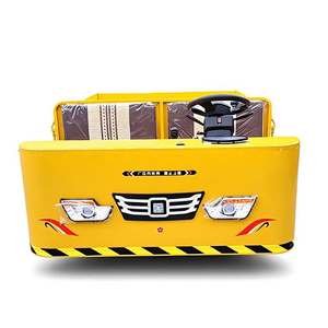 Carro de Carga Industrial de Acero Amarillo de Cuatro Ruedas con Plataforma y Volante, Diseño Duradero con Recubrimiento en Polvo - Product Image 2