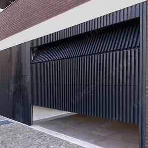 현대 스타일 사용자 정의 홍수 장벽 유리 차고 도어 창 자동 시스템 빌라 차고 문