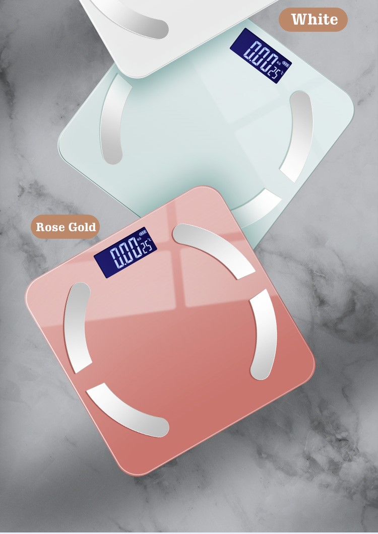 Household Weight Scale 180 kg 396 lb Digital Smart Body Fat Scales With 6 mm Tempered Glass