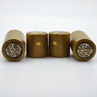 Capsule de scellage thermorétractable pour bouteille de vin en PVC de qualité alimentaire, anti-fuite, 0,075 mm, avec couleur et logo personnalisés pour les boissons