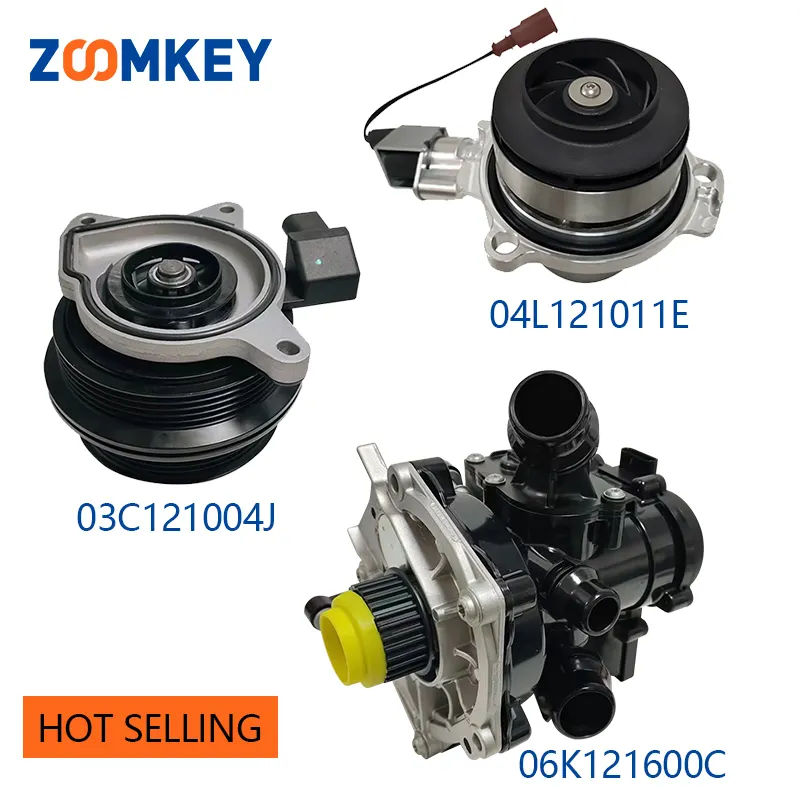 ZOOMKEY Motorkomponenten-Kühlsystem Wasserpumpe für Volkswagen JETTA POLO 03 C121004J 03 C121004D 03 C121004G 03 C121004C