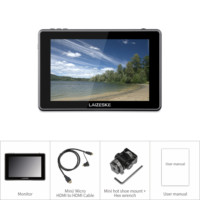 Monitor de Campo LAIZESKE L7S de 7 Pulgadas con Pantalla LCD IPS Ultra Brillante de 2200nit para 3G-SDI, para Cámaras DSLR, Transmisión USB-OBS, Fábrica OEM/ODM