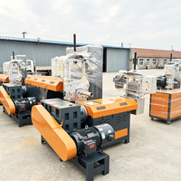 Machine de granulation et d'agglomération de plastique biodégradable PC/EPS/PA/PPR avec moteur haute puissance pour les granulés d'amidon de maïs et de manioc
