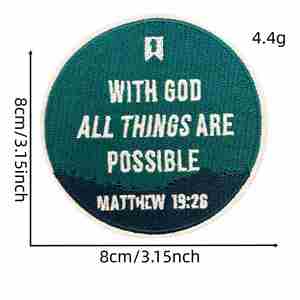 Nuevos Parches Termoadhesivos Bordados con Palabras Inspiradoras en Inglés de la Serie Colores del Océano para Insignias Decorativas y Accesorios de Ropa - Product Image 4