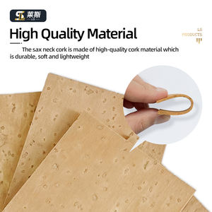 Hot Sax Neck Cork Cork Saxophone Embouchure Neck Tube Seals Feuilles de liège naturel - Product Image 6