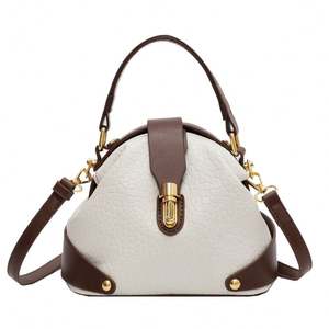 Bolso bandolera pequeño clásico para mujer 2025, elegante y sencillo, bolso de teléfono de piel sintética con correa y estampado. - Product Image 1