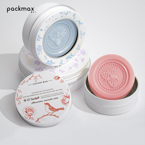 Custom Round Aluminum Soap Box for Handmade Soap Travel <b>Laundry</b> Soap - 45g Empty Tin Can <b>Storage</b> Container - Product Image 1