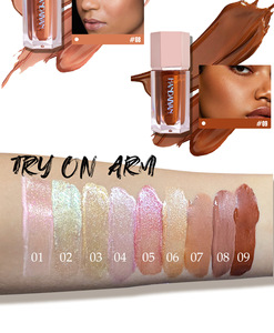 Iluminador Líquido Facial, Sombra Líquida con Perla Iluminadora, Iluminador Líquido para Ojos, Estilo Europeo y Americano - Product Image 2