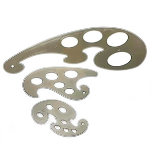 Juego de reglas rectas Surwin de 3 piezas para costura y dibujo, juego de reglas curvas francesas de plástico - Product Image 1