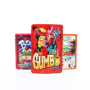 Bolsa de pie a prueba de olores resellable comestible para alimentos, embalaje de 3,5g, 7g, 1oz, 1g, bolsa de Mylar con cremallera, impresión personalizada de su propio logotipo - Product Image 1