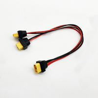 Ensemble de faisceau de câblage de connecteur de chargeur de batterie personnalisé XT60 prise mâle à 2 prises femelles à deux conducteurs