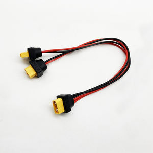 Konektor pengisi daya baterai kustom rakitan kawat XT60 steker pria ke 2 wanita - Product Image 2