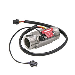 Medidor de Agua Electrónico ZJ-LCD-S2 con Pantalla Totalizadora, Sensor de Flujo de Acero Inoxidable DN20 de 1-30L/min, Sensor de Temperatura NTC 50K - Product Image 1