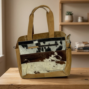 Pochette en cuir véritable pour filles de qualité supérieure, fermeture éclair rayée, légère, deux compartiments étanches 3L+, bandoulière, grande capacité - Product Image 3